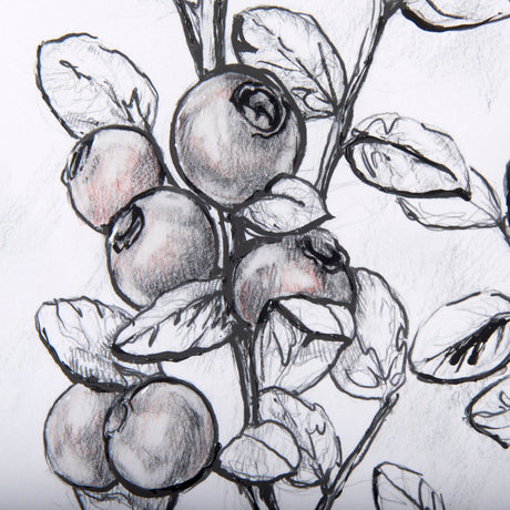 WildBerry Collection Hucklberry Mercana Studio Hand Embellished Framed Art Print Matted under Glass by Mercana at Eve Furniture