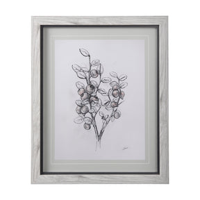 WildBerry Collection Hucklberry Mercana Studio Hand Embellished Framed Art Print Matted under Glass by Mercana at Eve Furniture