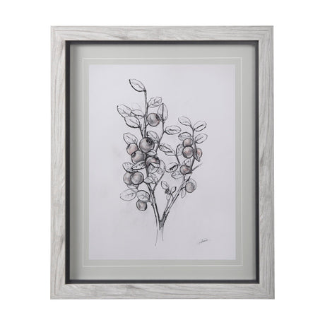 WildBerry Collection Hucklberry Mercana Studio Hand Embellished Framed Art Print Matted under Glass by Mercana at Eve Furniture