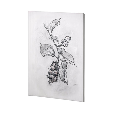 Wildberry Collection Saskatoonberry by Ariana a Hand Embellished Textured Canvas by Mercana at Eve Furniture