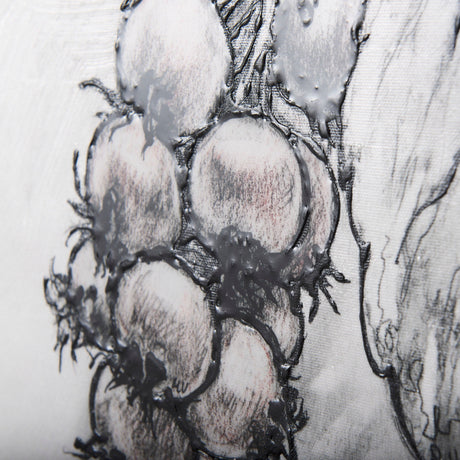 Wildberry Collection Saskatoonberry by Ariana a Hand Embellished Textured Canvas by Mercana at Eve Furniture