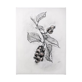 Wildberry Collection Saskatoonberry by Ariana a Hand Embellished Textured Canvas by Mercana at Eve Furniture