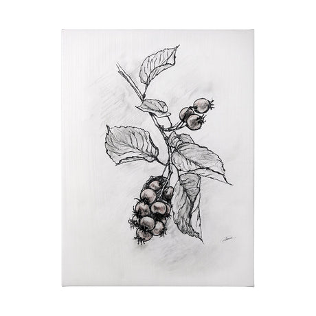 Wildberry Collection Saskatoonberry by Ariana a Hand Embellished Textured Canvas by Mercana at Eve Furniture