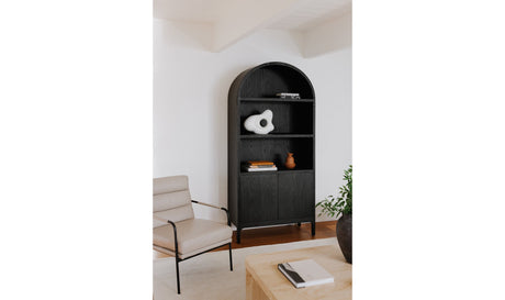 Wilde Display Cabinet Black Oak by Moe's Home at Eve Furniture