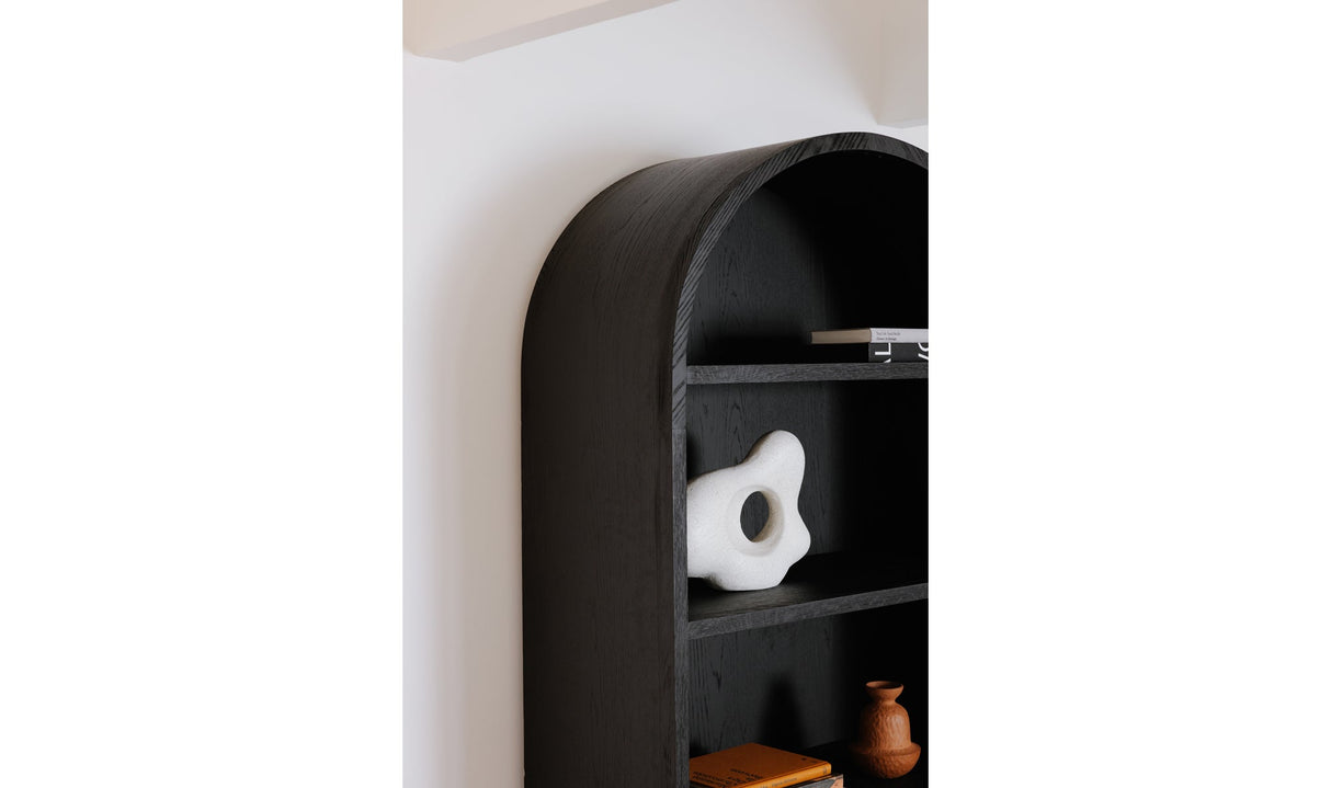 Wilde Display Cabinet Black Oak by Moe's Home at Eve Furniture