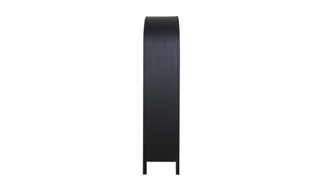 Wilde Display Cabinet Black Oak by Moe's Home at Eve Furniture