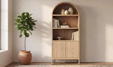 Wilde Display Cabinet Natural by Moe's Home at Eve Furniture