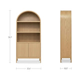 Wilde Natural Display Cabinet by Moe's Home at Eve Furniture