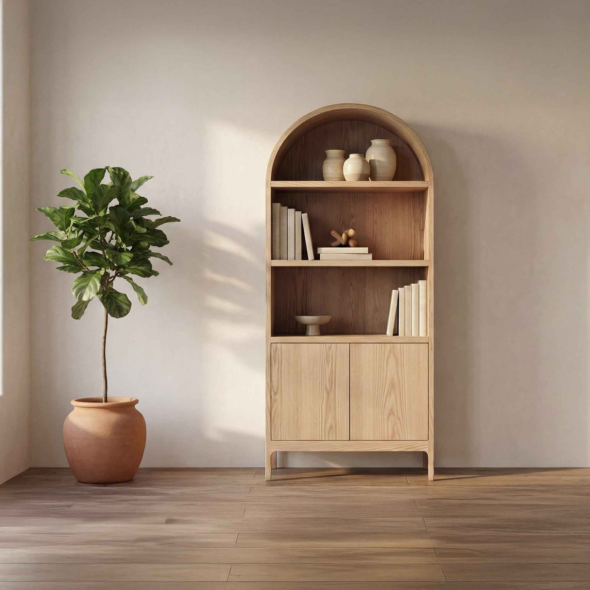 Wilde Natural Display Cabinet by Moe's Home at Eve Furniture