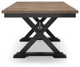 Wildenauer Brown/Black Dining Extension Table