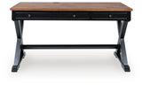 Wildenauer Brown/Black 60" Home Office Desk by Ashley at Eve Furniture