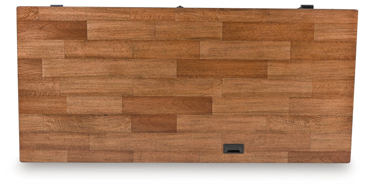 Wildenauer Brown/Black 60" Home Office Desk by Ashley at Eve Furniture