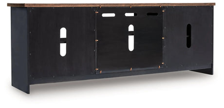 Wildenauer Brown/Black 76" TV Stand by Ashley at Eve Furniture