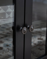 Wildenauer Brown/Black 76" TV Stand by Ashley at Eve Furniture