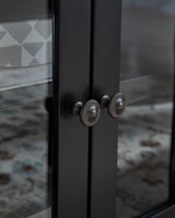 Wildenauer Brown/Black 76" TV Stand by Ashley at Eve Furniture
