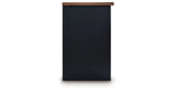 Wildenauer Brown/Black 76" TV Stand with Electric Fireplace by Ashley at Eve Furniture