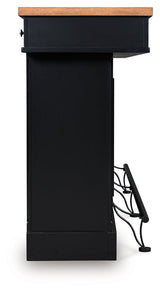 Wildenauer Brown/Black 78" Bar by Ashley at Eve Furniture