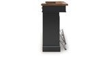 Wildenauer Brown/Black Bar Table and 2 Barstools by Ashley at Eve Furniture