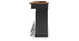 Wildenauer Brown/Black Bar Table and 2 Barstools by Ashley at Eve Furniture