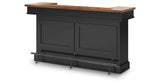 Wildenauer Brown/Black Bar Table and 2 Barstools by Ashley at Eve Furniture