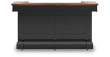 Wildenauer Brown/Black Bar Table and 2 Barstools by Ashley at Eve Furniture