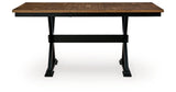 Wildenauer Brown/Black Counter Height Butterfly Extension Table by Ashley at Eve Furniture