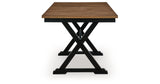 Wildenauer Brown/Black Counter Height Butterfly Extension Table by Ashley at Eve Furniture