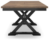 Wildenauer Brown/Black Dining Extension Table by Ashley at Eve Furniture