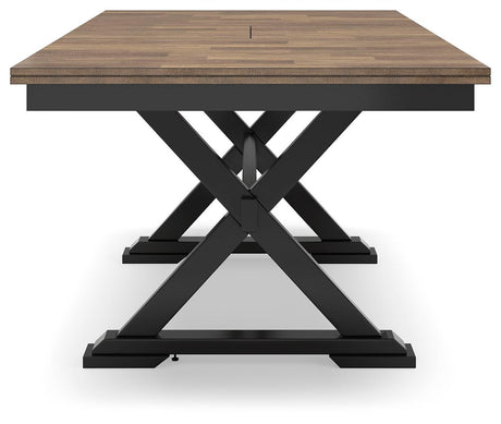 Wildenauer Brown/Black Dining Extension Table by Ashley at Eve Furniture