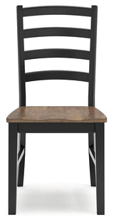 Wildenauer Brown/Black Dining Table and 2 Chairs and Bench by Ashley at Eve Furniture