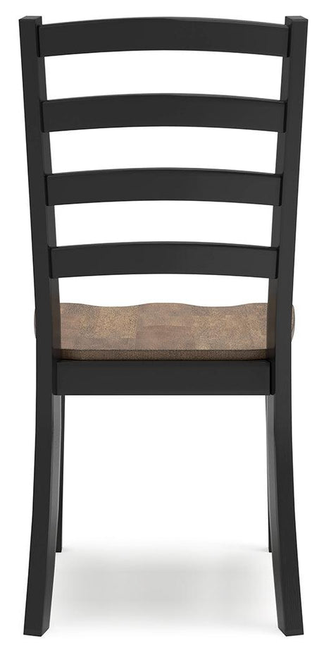 Wildenauer Brown/Black Dining Table and 2 Chairs and Bench by Ashley at Eve Furniture