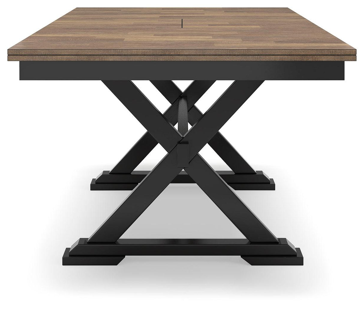 Wildenauer Brown/Black Dining Table and 2 Chairs and Bench by Ashley at Eve Furniture