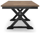 Wildenauer Brown/Black Dining Table and 2 Chairs and Bench by Ashley at Eve Furniture