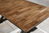 Wildenauer Brown/Black Dining Table and 2 Chairs and Bench by Ashley at Eve Furniture