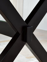 Wildenauer Brown/Black Dining Table and 2 Chairs and Bench by Ashley at Eve Furniture