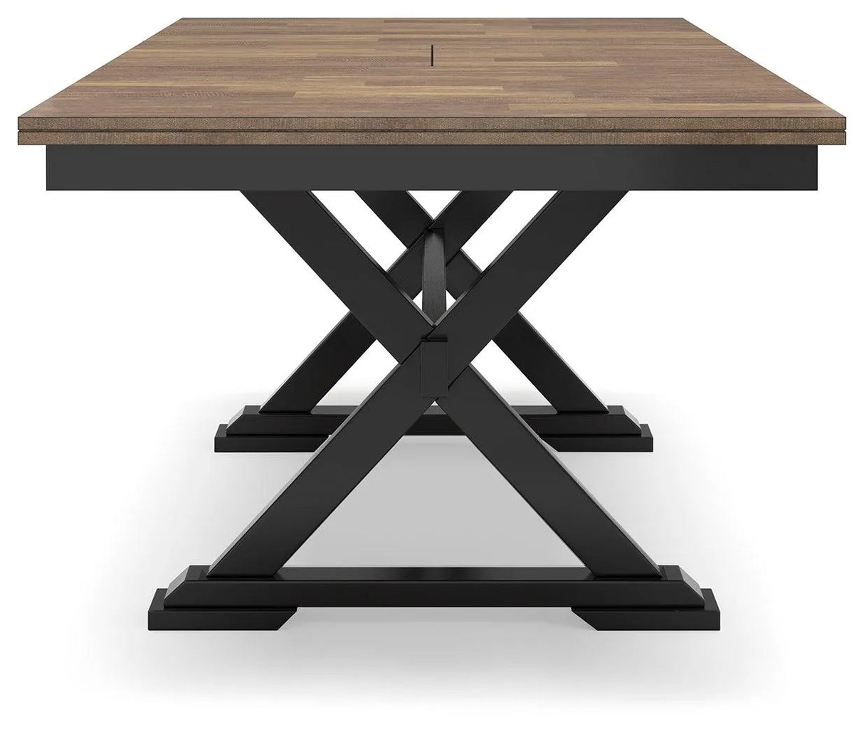 Wildenauer Brown/Black Dining Table and 8 Chairs by Ashley at Eve Furniture