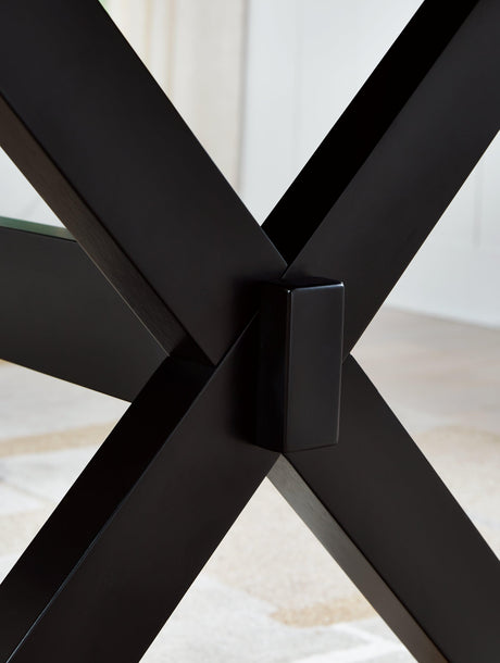 Wildenauer Brown/Black Dining Table and 8 Chairs by Ashley at Eve Furniture