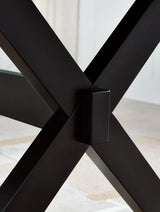 Wildenauer Brown/Black Dining Table and 8 Chairs by Ashley at Eve Furniture