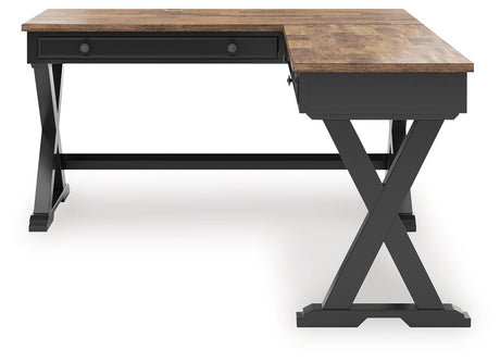 Wildenauer Brown/Black Home Office Desk by Ashley at Eve Furniture