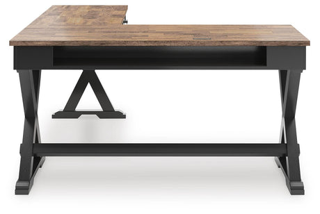 Wildenauer Brown/Black Home Office Desk by Ashley at Eve Furniture