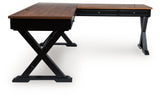Wildenauer Brown/Black Home Office Desk by Ashley at Eve Furniture