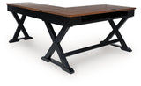 Wildenauer Brown/Black Home Office Desk by Ashley at Eve Furniture