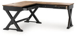 Wildenauer Brown/Black Home Office Desk by Ashley at Eve Furniture