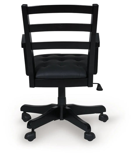 Wildenauer Brown/Black Home Office Desk Chair by Ashley at Eve Furniture