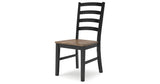Wildenauer Dining Table and 6 Chairs and Bench in Brown/Black by Ashley at Eve Furniture