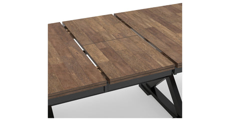 Wildenauer Dining Table and 6 Chairs and Bench in Brown/Black by Ashley at Eve Furniture