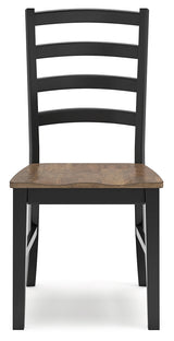 Wildenauer Dining Table and 6 Chairs and Bench in Brown/Black by Ashley at Eve Furniture