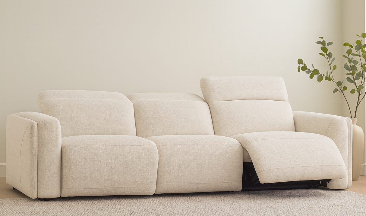 Wilder Power Recliner Sofa Flecked Oat by Moe's Home at Eve Furniture