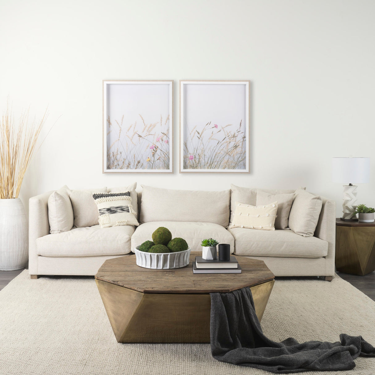Wildflower Fade - L by Mercana Studio a Framed Photo Art Print Matted under Glass by Mercana at Eve Furniture