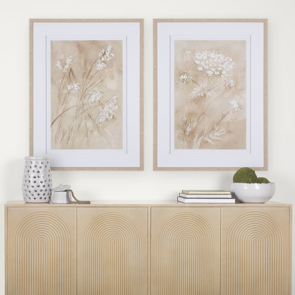Wildflower I by Mercana Studio a Hand Embellished Textured Framed Art Print Matted under Glass by Mercana at Eve Furniture